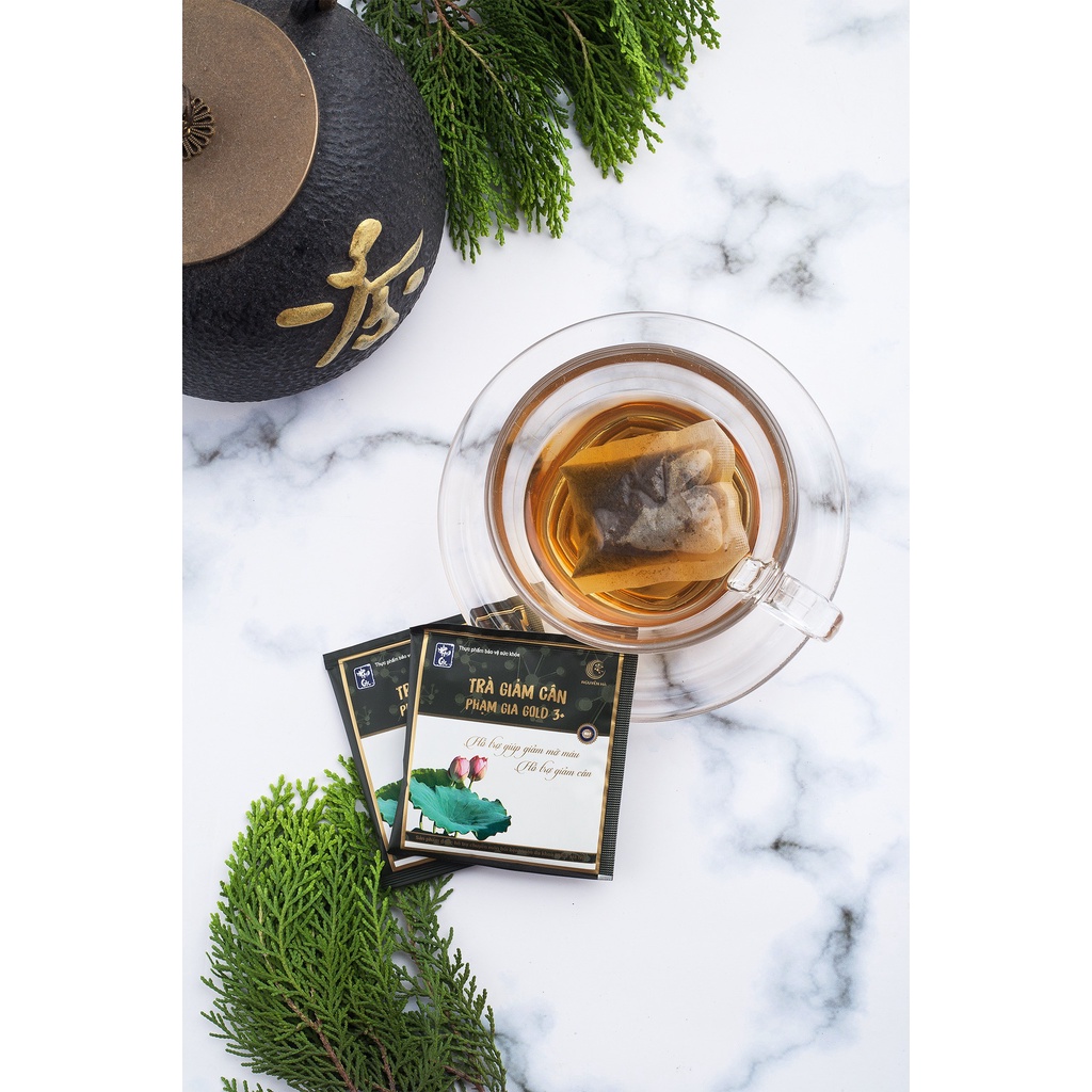 Trà giảm cân Phạm Gia gold 3+ hỗ trợ giảm cân