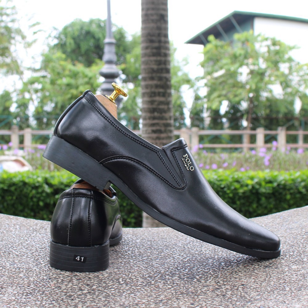 KHO NGUỒN SỈ GIÀY TÂY NAM công sở trơn đen giá rẻ - GN38 | BigBuy360 - bigbuy360.vn