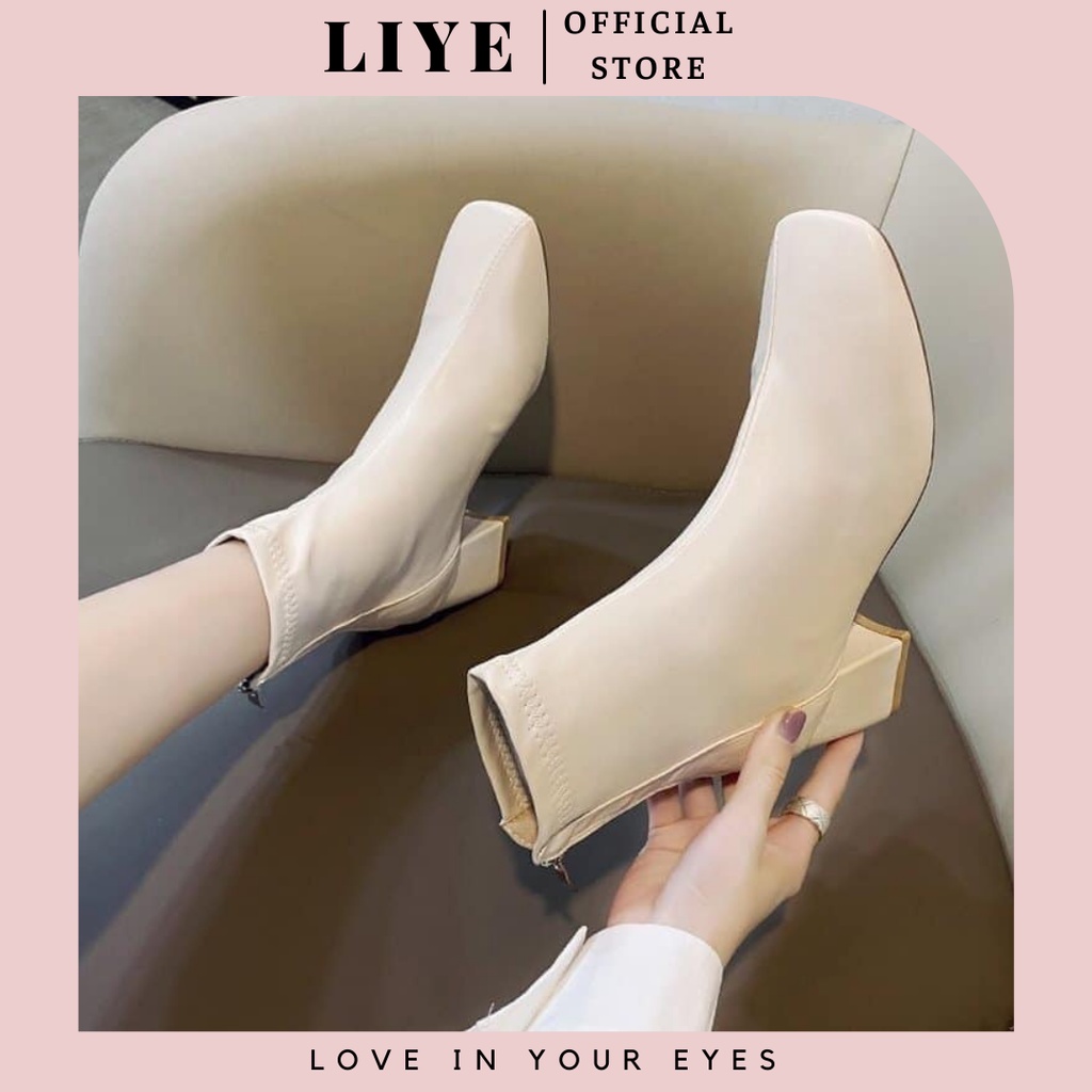 Giày Boots cổ trung có lót nỉ cao cấp