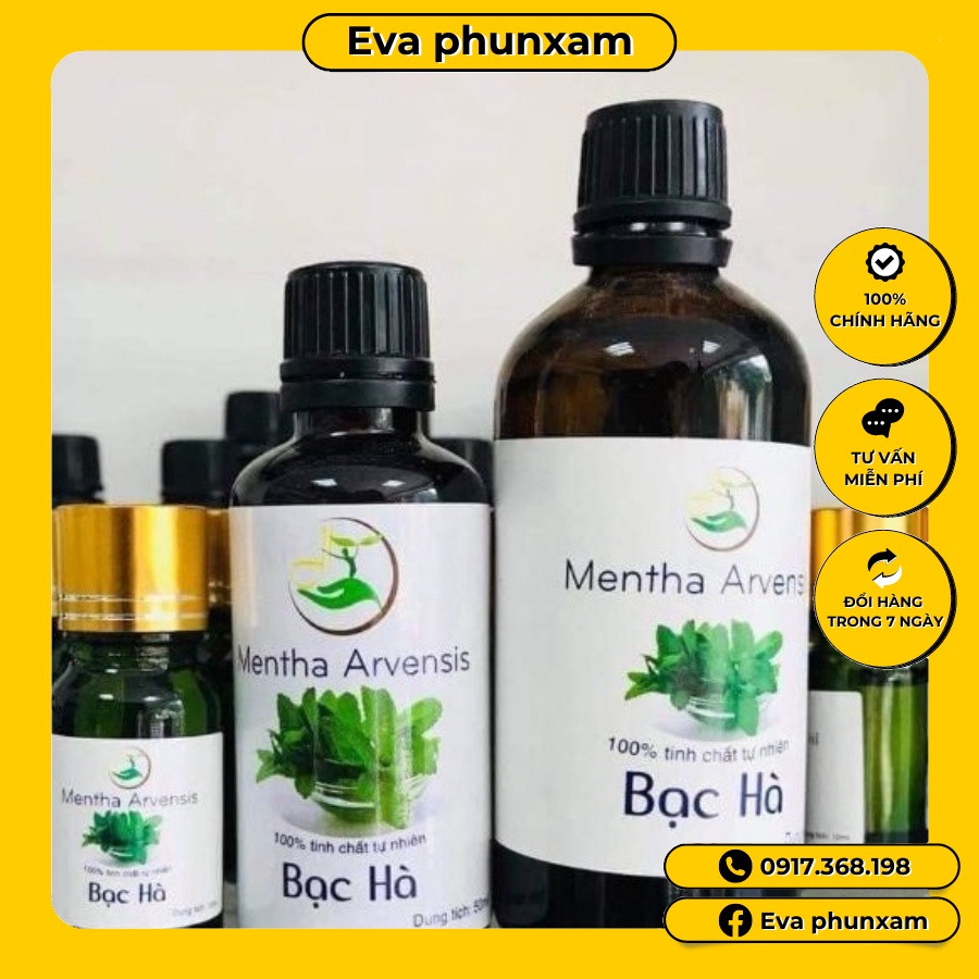 Tinh dầu bạc hà nguyên chất viện hàn lâm việt nam dùng trong spa,thẫm mỹ viện,y tế chai 100ml