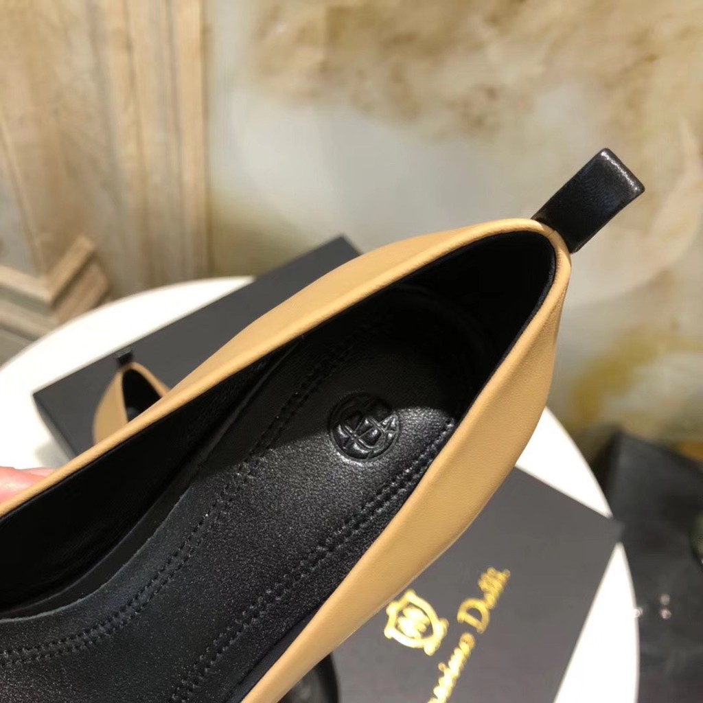 [𝙷à𝚗𝚐 𝙾𝚛𝚍𝚎𝚛 𝟸𝟻-𝟹𝟶 𝙽𝚐à𝚢] Cao Gót Captoe Massimo Dutti Gót Vuông 5cm