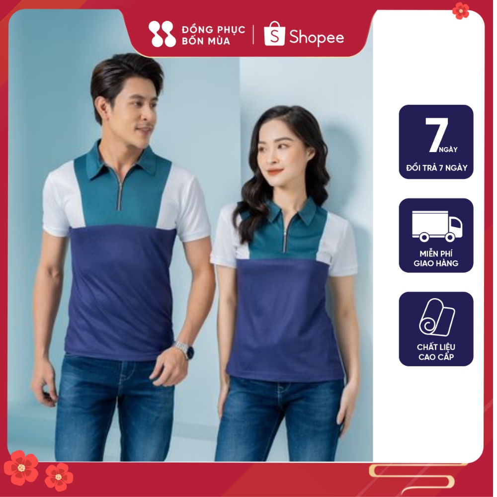 Áo Polo Nam Chính Hãng phối màu cực đẹp chất vải Cotton cao cấp phong cách sang trọng trẻ trung sẵn kèm video
