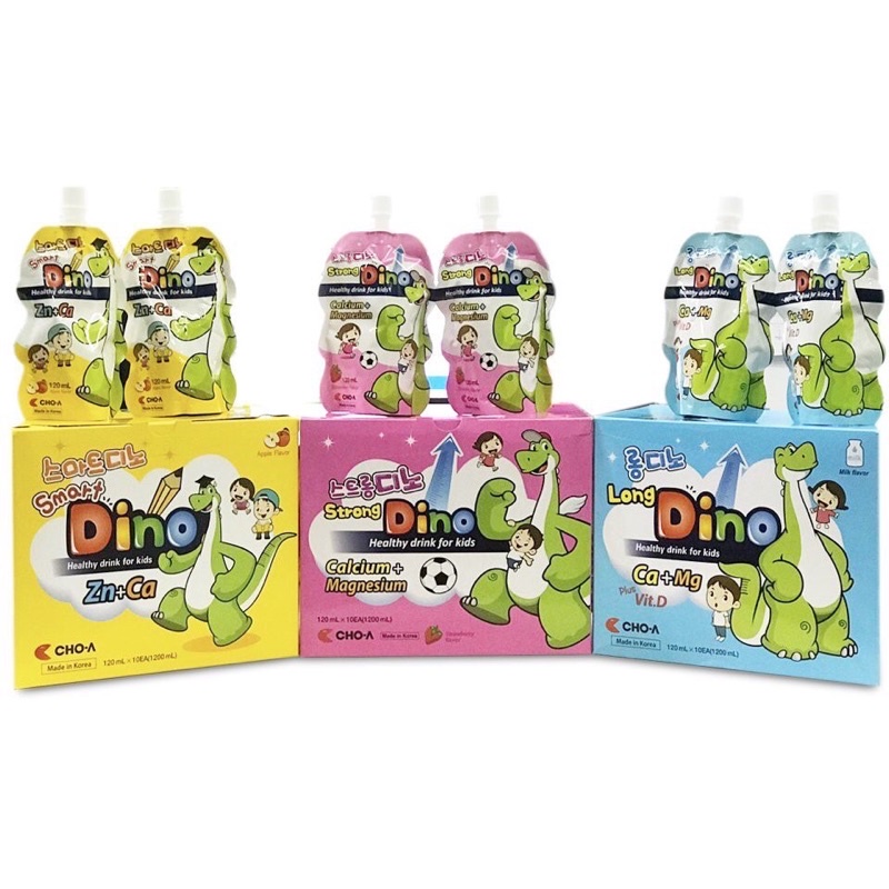 Nước Dinh Dưỡng Hàn Quốc Dino Dành Cho Trẻ Em 120ml x 10gói