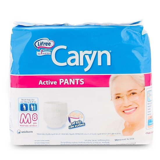 Đủ Size Tã Quần Người Lớn Caryn Size M8 Và L7 M16 Và L14