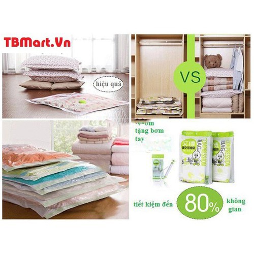 BỘ 8 TÚI HÚT CHÂN KHÔNG KÈM BƠM TAY