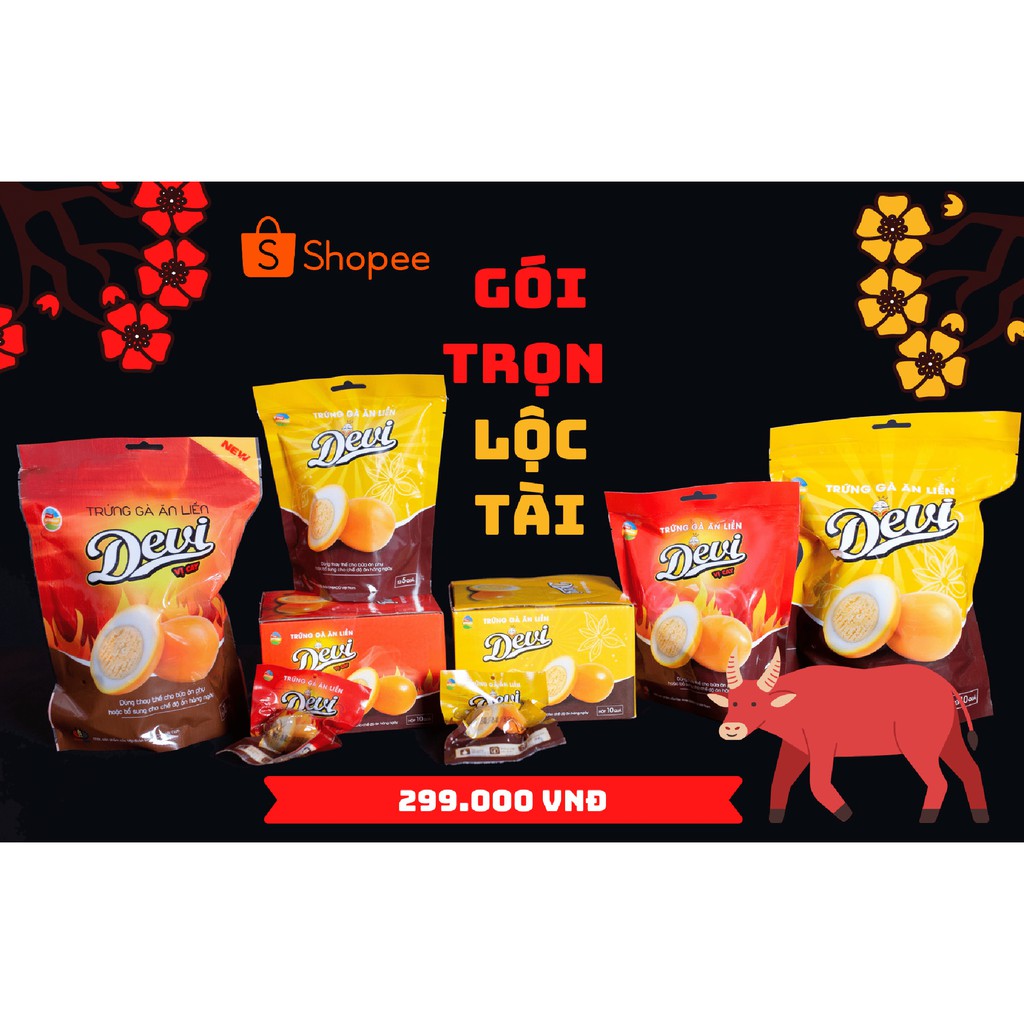 Trứng gà ăn liền Devi Full vị thường (26 quả )