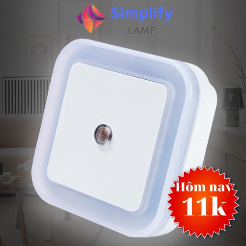 Đèn ngủ led cảm ứng ánh sáng tự động bật tắt thông minh màu xanh, trắng, vàng – shop SIMPLIFY LAMP