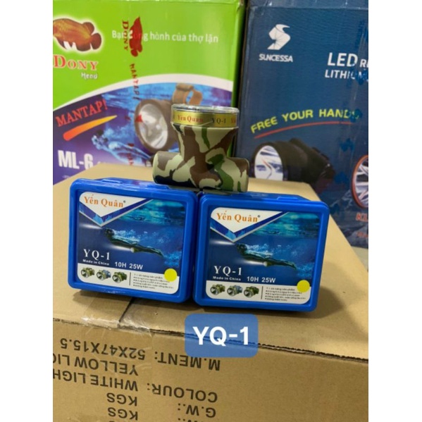Đèn pin treo đầu, không thấm nước, công suất 25w