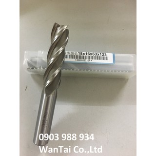 Mũi phay nhôm CNC phi 18x16x63x123 - 4me