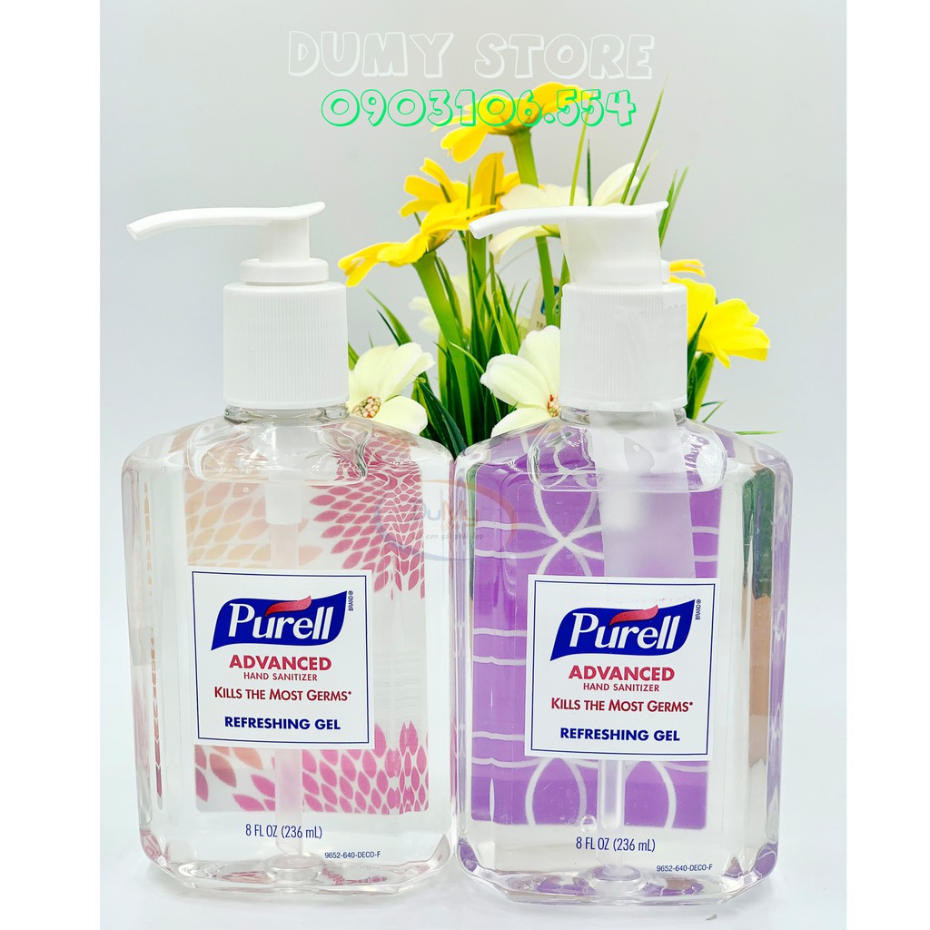 Bộ 4 chai nước rửa tay khô purell advanced hand sanitizer refreshing gel - ảnh sản phẩm 2