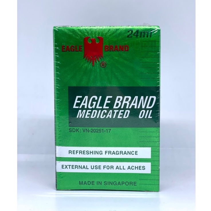Dầu Gió Nước Xanh Singapore Eagle Brand 24ml