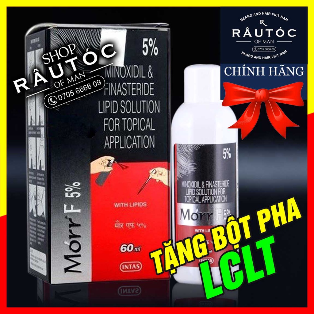 Morr F5 Thuốc mọc tóc Minoxidil & Finasteride 5% tặng LCLT