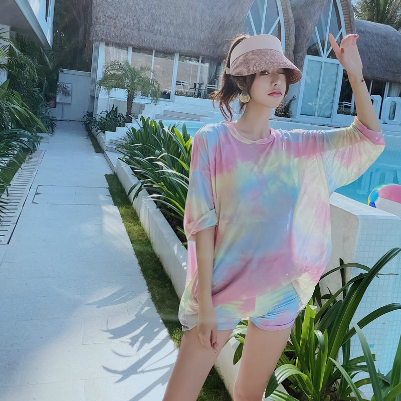 Set Đồ Tắm In Họa Tiết Hoa Phong Cách Hàn Quốc Dành Cho Nữ | BigBuy360 - bigbuy360.vn