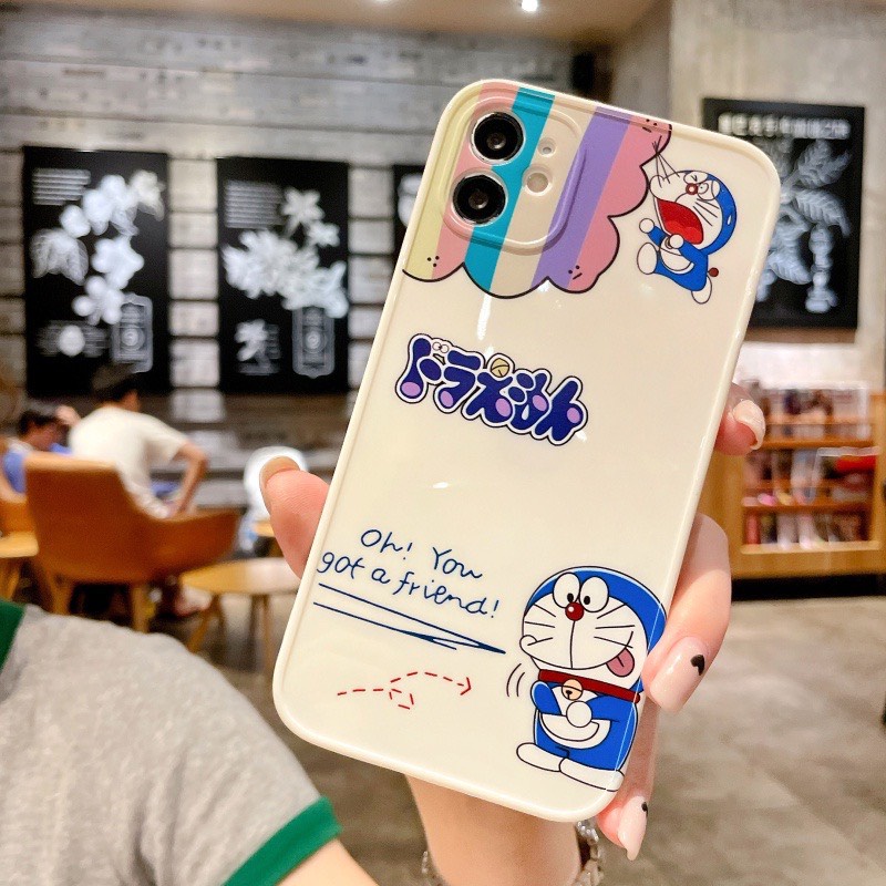 Ốp lưng hình doremon cạnh vuông giả lp12 5/5s/6/6plus/6s/7/7plus/8/8plus/x/xr/xs/11/12/pro/max