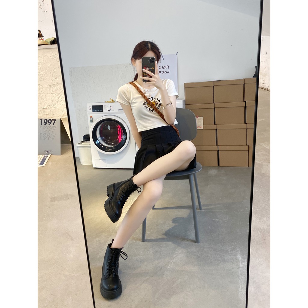 Boot cao cổ đen siêu cool sale shock | BigBuy360 - bigbuy360.vn