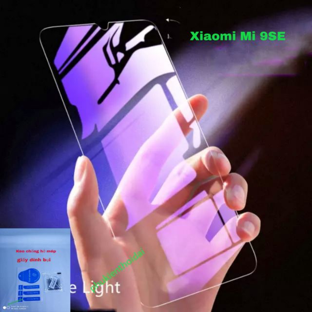 Xiaomi Mi 9SE kính cường lực tím chống tia UV hại mắt 9h/2.5D ( tặng keo chống hại mắt )