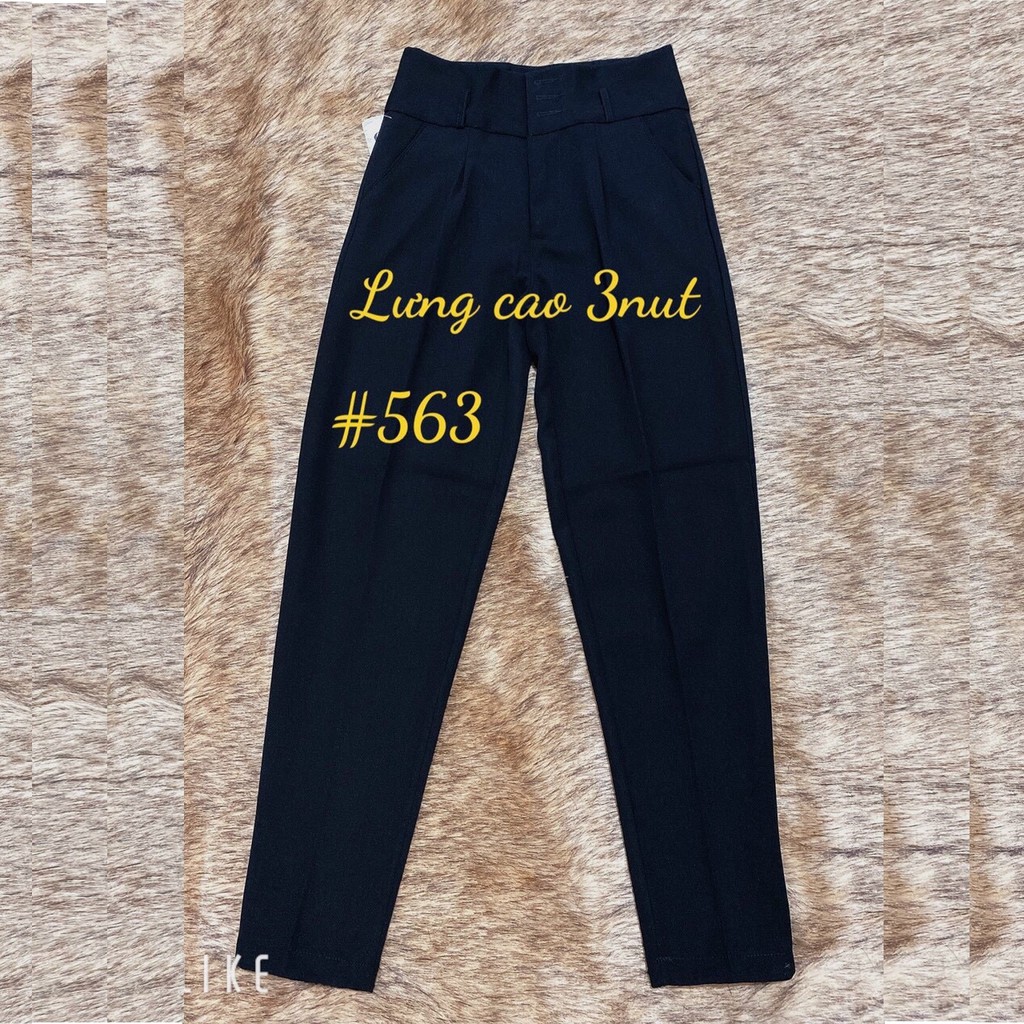 Quần baggy vảy tây lưng siêu cao QT563