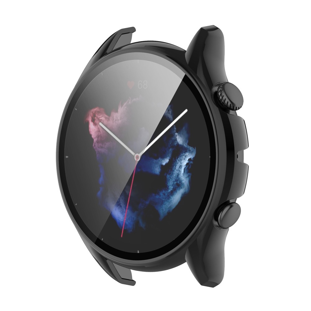 Vỏ PC Bảo Vệ Màn Hình Cho Xiaomi Huami Amazfit GTR 4 / 3 / 3 Pro Kèm Miếng Dán Màn Hình
