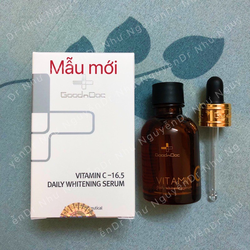 Serum thâm nám chứa vitamin C  GOODNDOC VITAMIN C-16.5 DAILY WHITENING SERUM