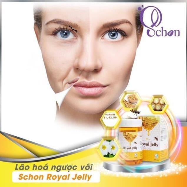 txka Viên sữa ong chúa Schon Royal Jelly 100 viên - tem cào sale rẻ