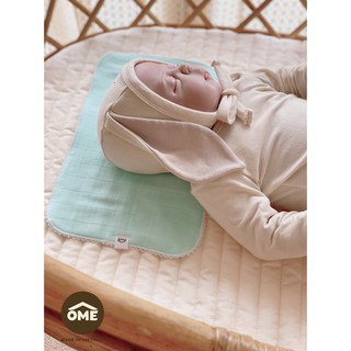 Miếng Lót đầu vải xô đa năng cao cấp chính hãng Ôme cho bé sơ sinh ''Lót đầu cho bé"