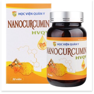 Viên uống Nano Curcumin Học Viện Quân Y hỗ trợ điều trị viêm loét dạ dày, tá tràng