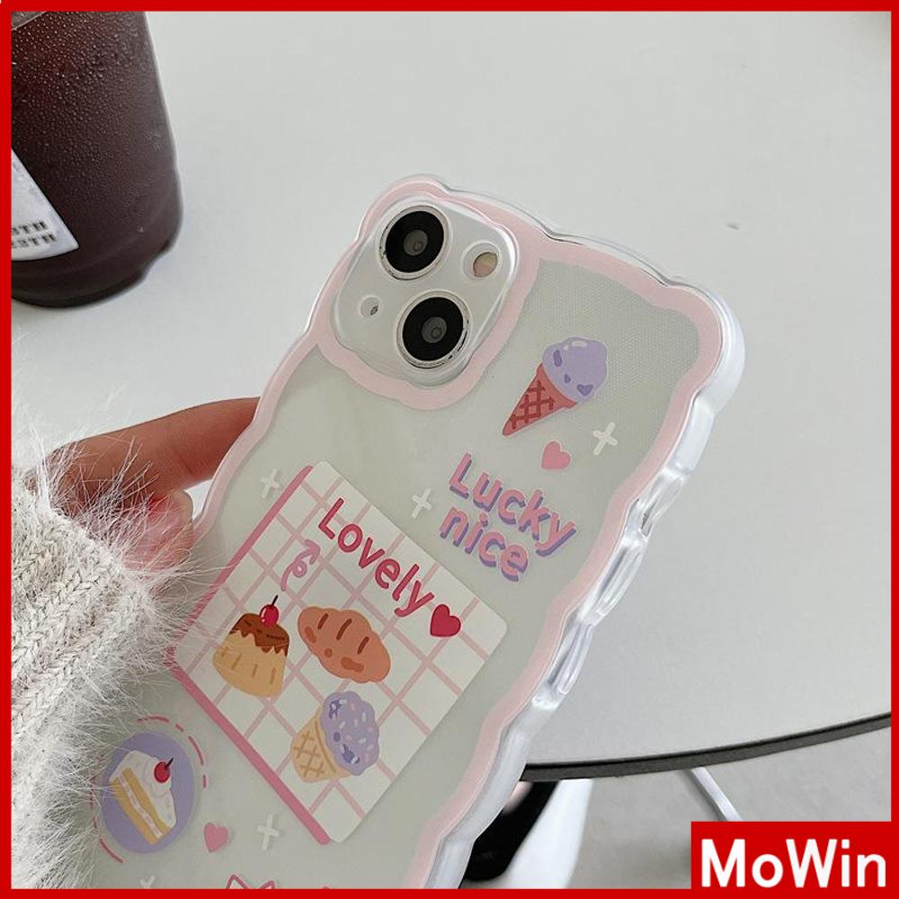 Ốp điện thoại silicon mềm hình bánh dễ thương chống trượt/ va đập thích hợp cho iPhone13ProMax/12 ProMax/11/ 7Plus