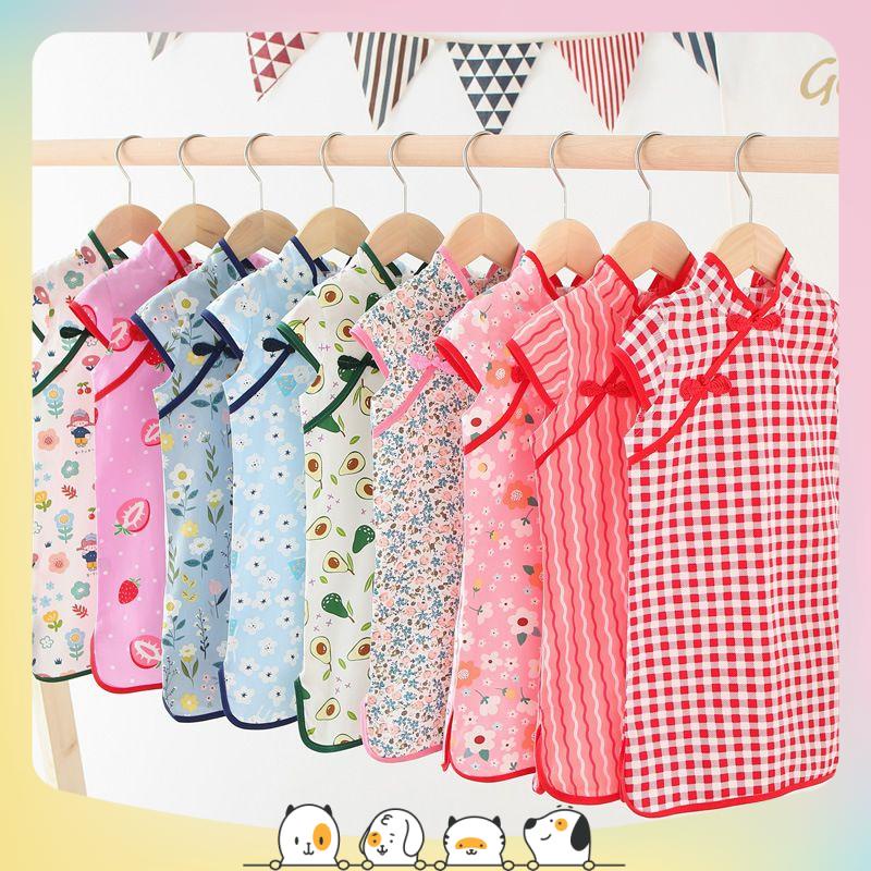 Sườn xám cách tân ngày xuân cho bé siêu xinh