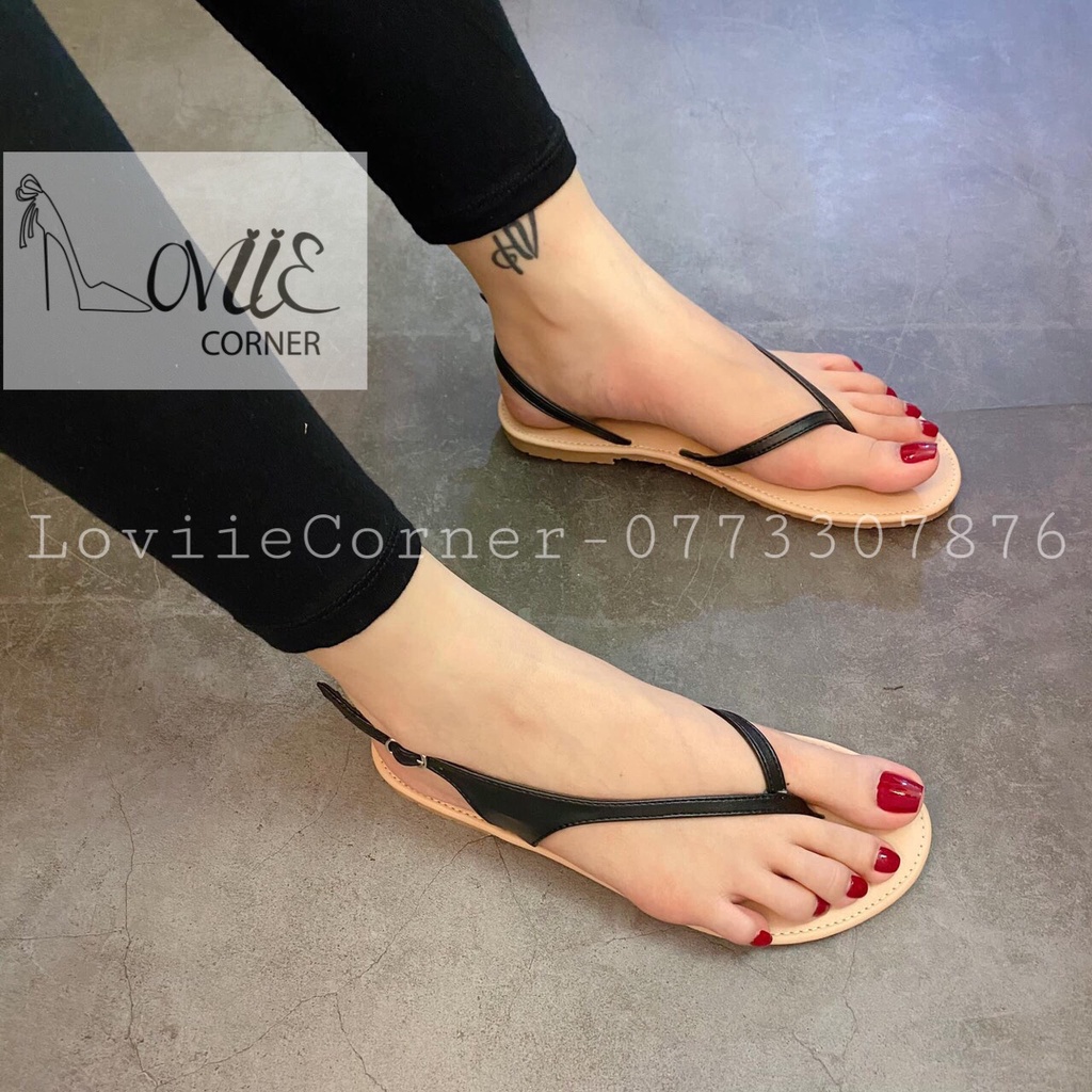 GIÀY SANDAL NỮ LOVIICORNER QUAI KẸP - SANDAL CHIẾN BINH QUAI MẢNH ĐI BIỂN THỜI TRANG S211102 S210515