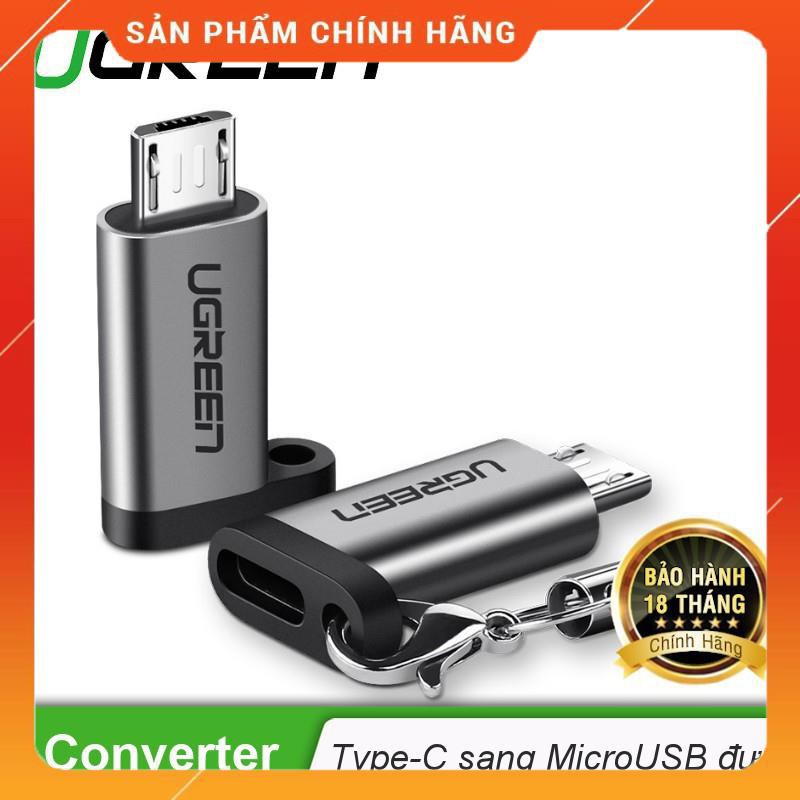 Đầu chuyển Type C cái sang Micro USB đực UGREEN 50590 dailyphukien