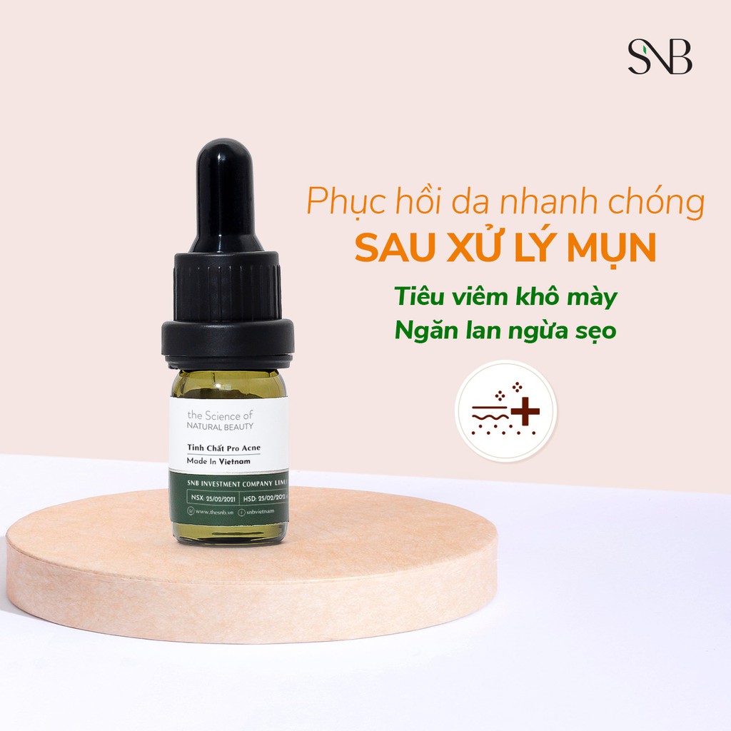 Bộ 4 Sản Phẩm Mini Size Thổi Bay Da Mụn, Phục Hồi Da, Giúp Da Khoẻ Mạnh, Mịn Màng SNB.20