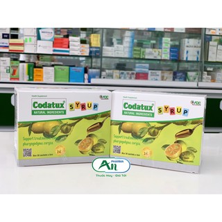 Codatux Syrup [Hộp 30 gói] - Siro codatux hỗ trợ giảm ho, long đờm cho bé