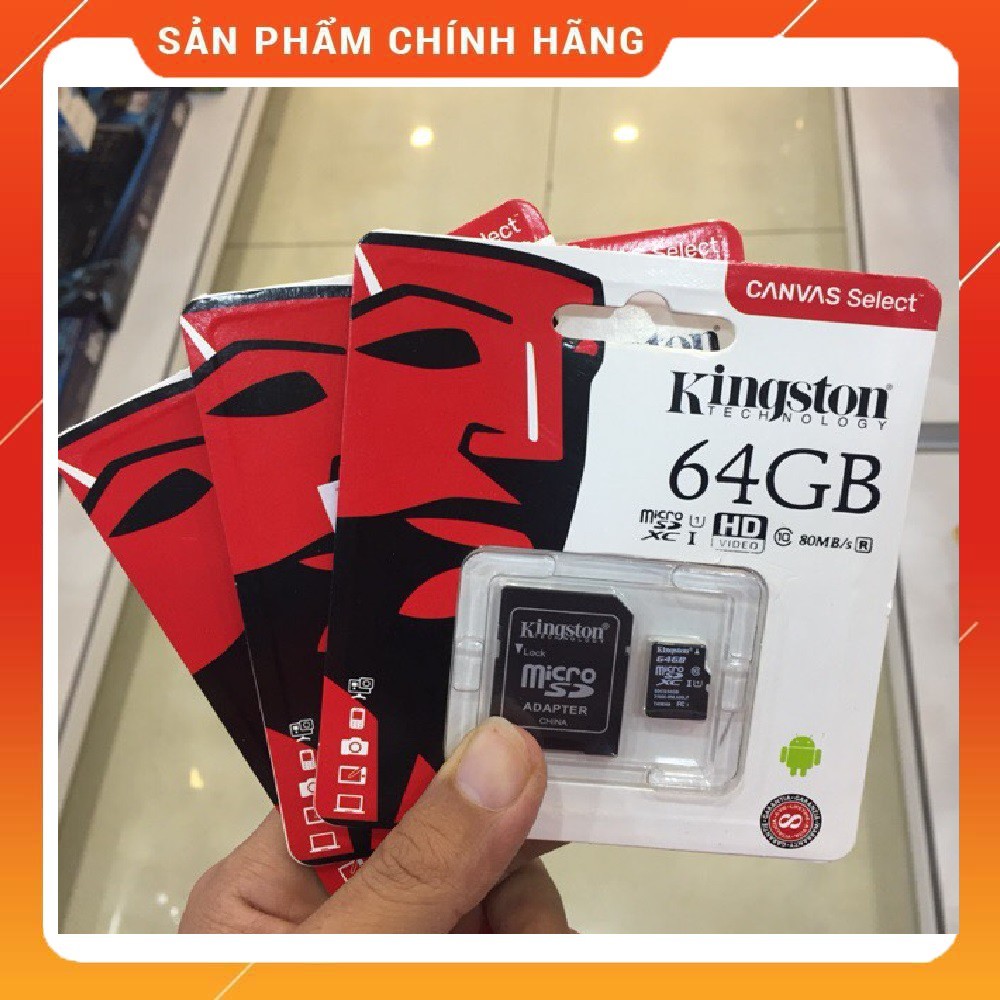 Thẻ Nhớ Kingston 64G-Hàng Chính Hãng
