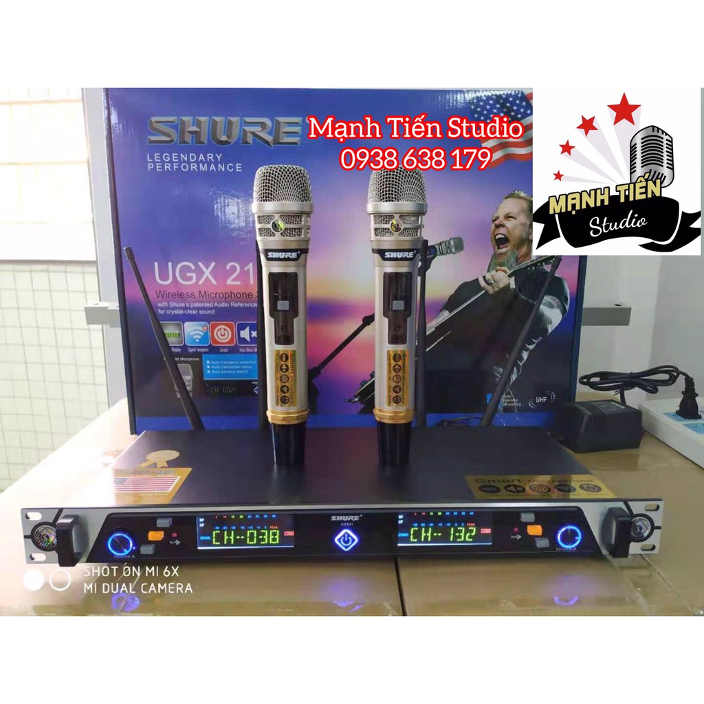 [Mã 153ELSALE2 giảm 7% đơn 300K] [Mã ELHACE giảm 4% đơn 300K] Micro karaoke UGX21 - 4 RÂU sóng cực khoẻ