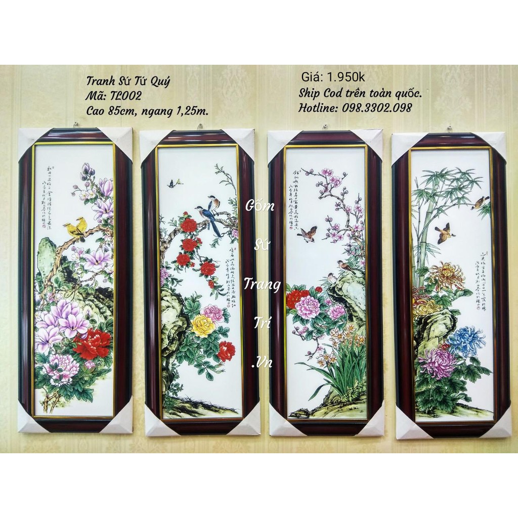 Tranh Sứ Tứ Quý
