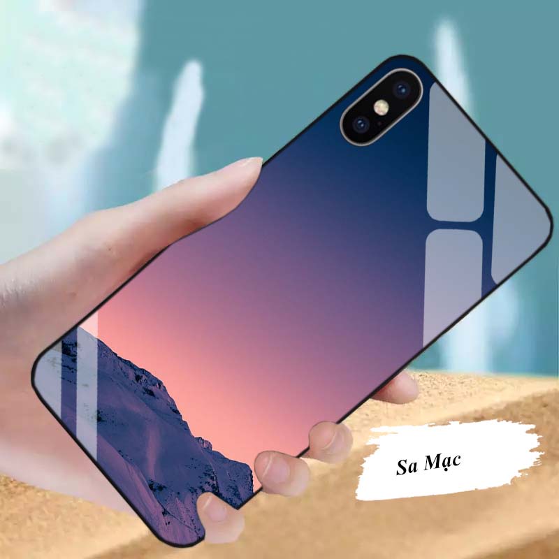 Ốp Lưng IPHONE X, XS, XSM, XR Plus Mặt kính cường lực Cao Cấp, Sang Trọng thiết kế Độc Quyền