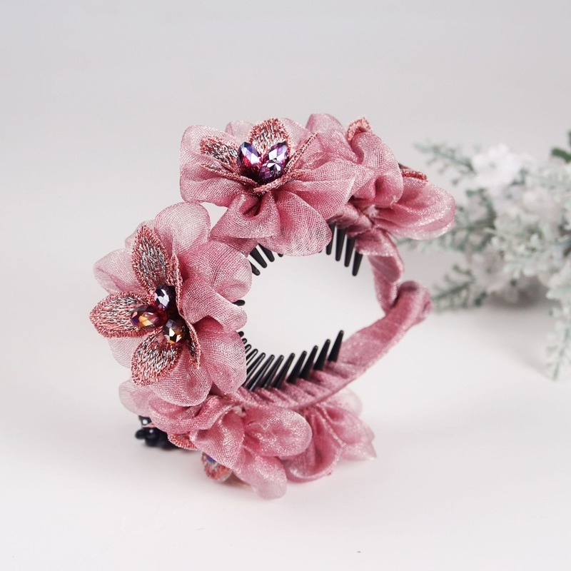 Kẹp Tóc Ruy Băng Thắt Nơ Sau Lưng Phong Cách Hàn Quốc Thanh Lịch Cho Nữ