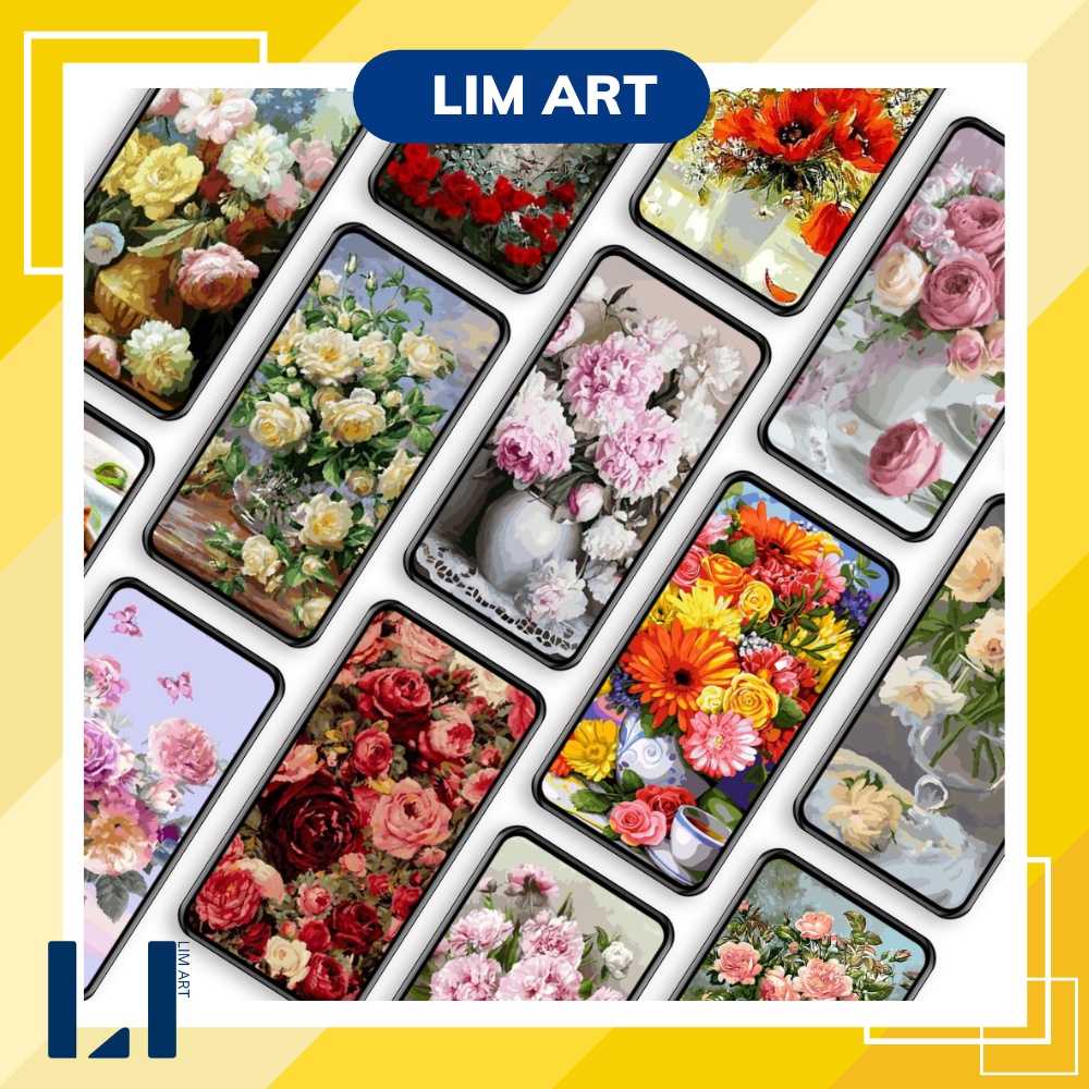 Tranh sơn dầu số hoá có khung LIM Art -Tranh tô màu theo số hoa
