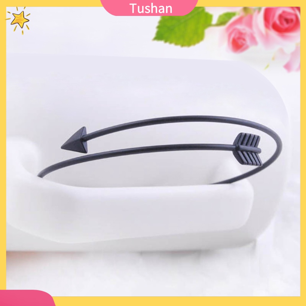 Vòng tay hình mũi tên đơn giản phong cách Gothic cho nữ