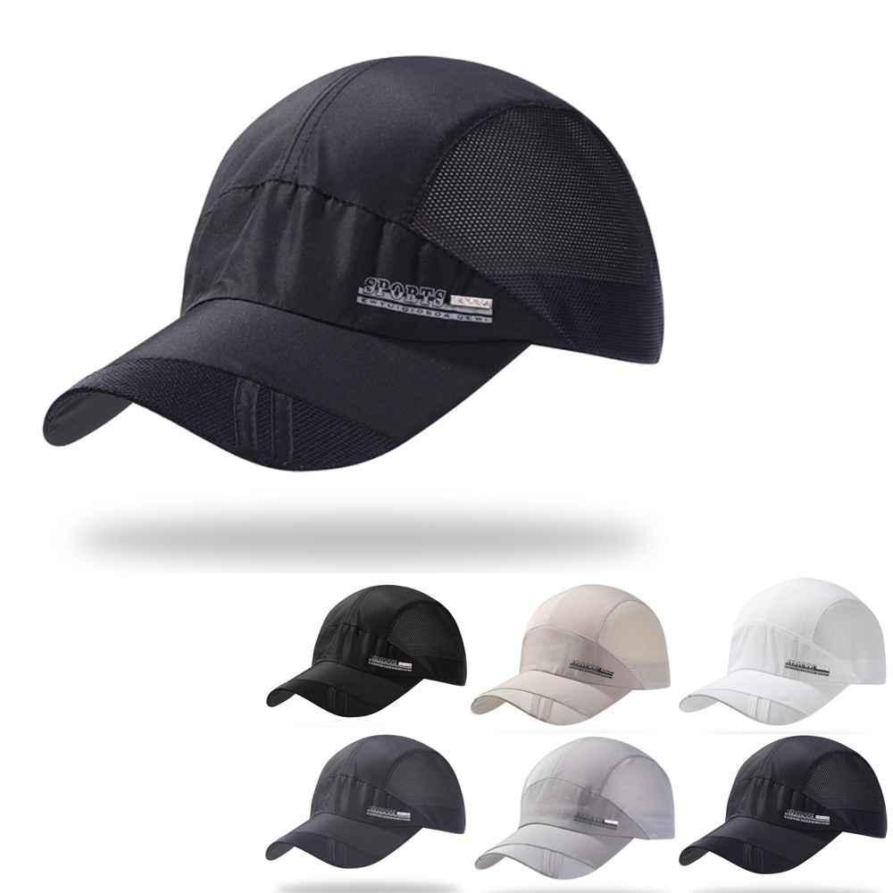 Mũ Lưỡi Trai Thể Thao Phối Lưới Nhanh Khô Nhiều Màu Thời Trang Mùa Hè Cho Nam Và Nữ