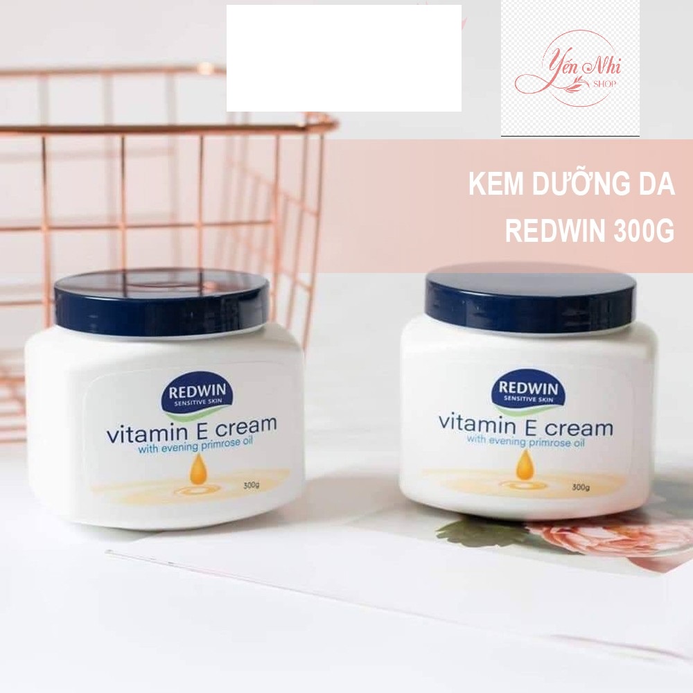 Kem Dưỡng Ẩm Redwin Vitamin E Cream 300g Úc - Giúp Dưỡng Da Mặt Hết Khô, Nứt Nẻ
