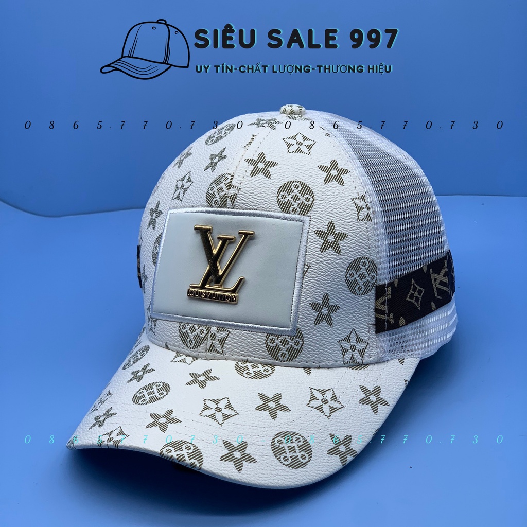 (Hình Thật) NÓN KẾT LLVV DA PU PHỐI LƯỚI CAO CẤP, Nón Kết Nam Và Nữ Thời Trang Unisex