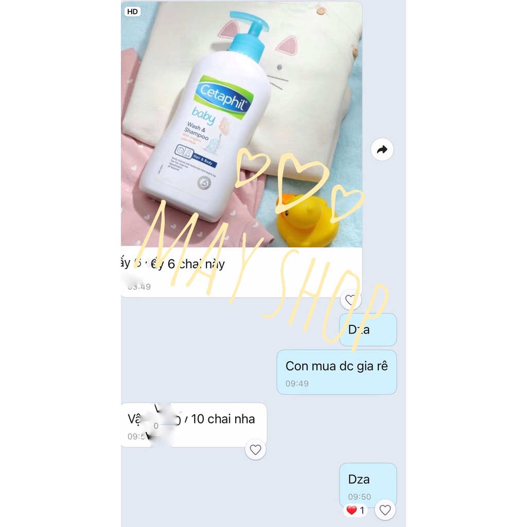 [ HÀNG US ] Sữa Tắm Gội cho Bé Cetaphil Baby With Organic Calendula 399ml