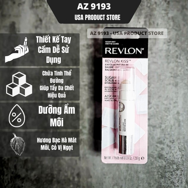 Son Dưỡng Có Màu REVLON SPF 20, 2.6g, Hàng Mỹ - Bổ Sung Vitamin, Màu Trái Cây Tự Nhiên, Giữ Màu Suốt 16h - Az 9193