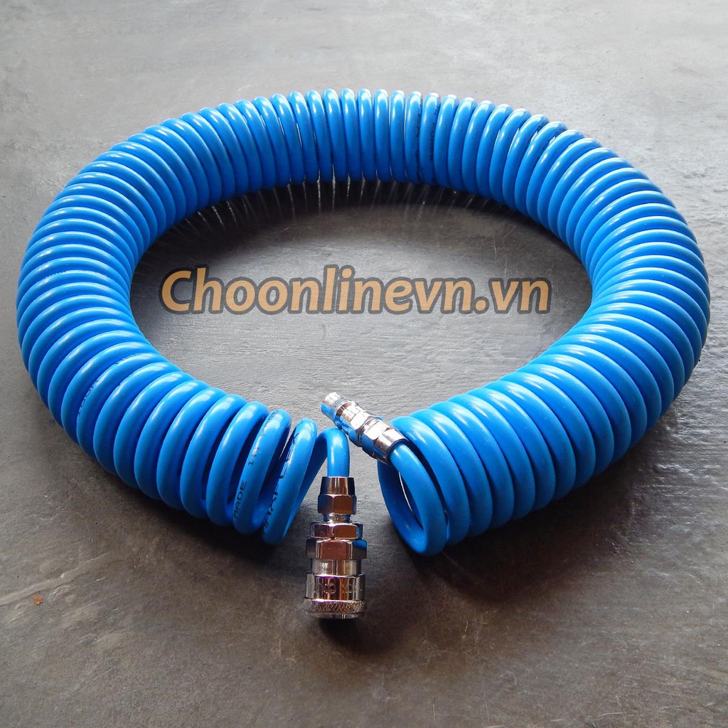 Dây hơi xoắn Hàn Quốc 8mm  dài 6m, 9m, 12m