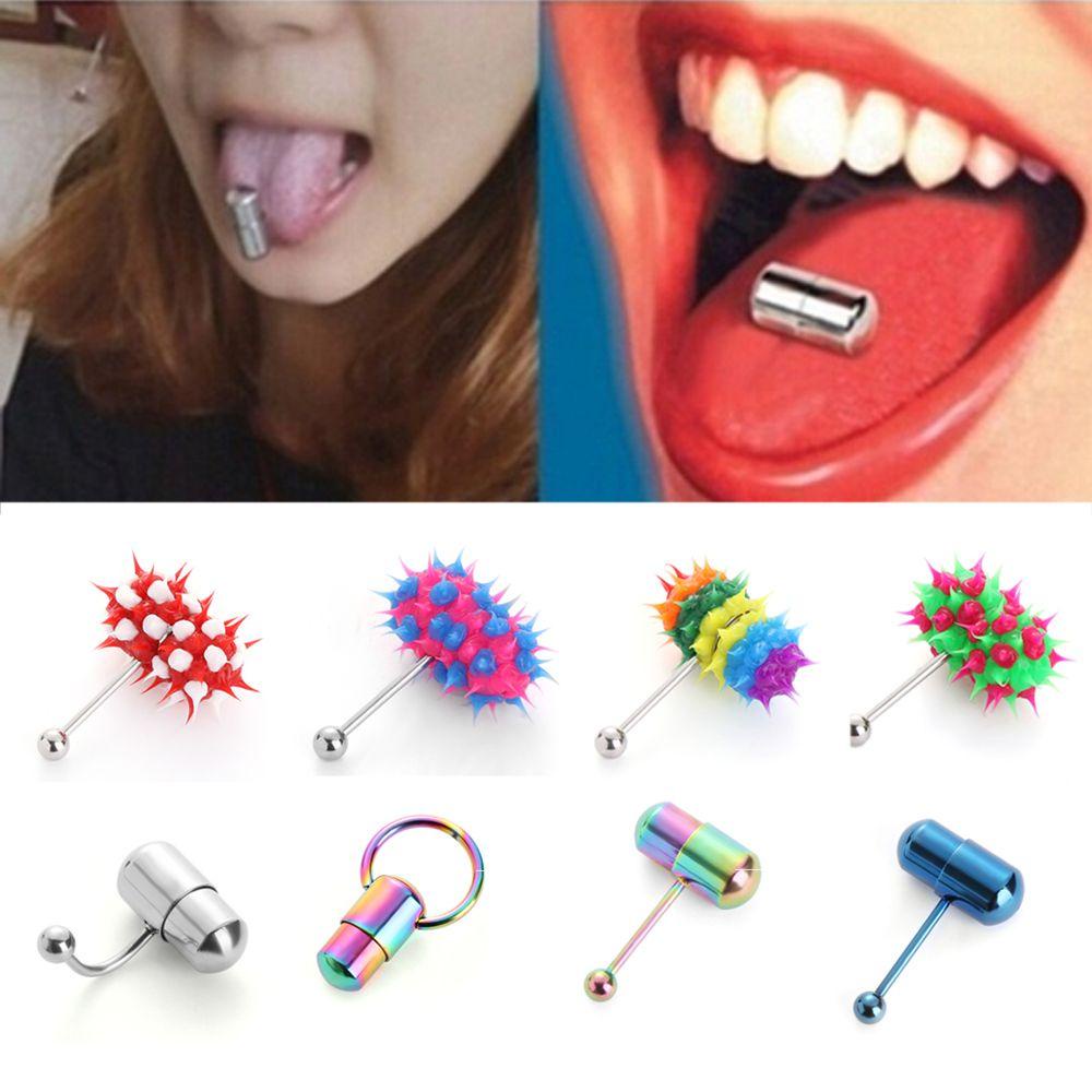 SUMU Khuyên Lưỡi Rung Chất Liệu Thép Không Gỉ Thời Trang