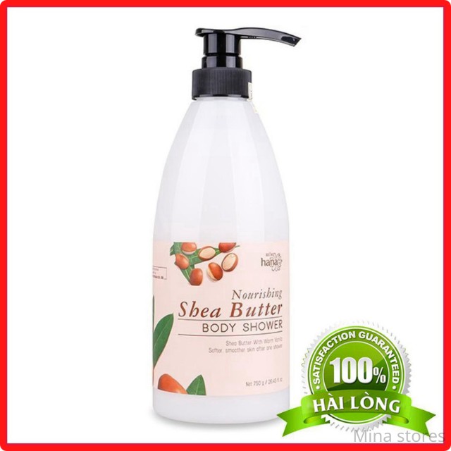 Sữa Tắm Bơ Sữa Hạt Mỡ Dưỡng Ẩm RIORI Nourishing Shea Butter Body Shower 750g - Chiết Xuất Sữa Dê và Bơ Hạt Mỡ