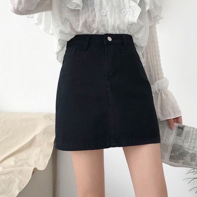 Quần Váy Size Đại Basic Đen /Xám - Co Giãn - Có Quần Trong - Lai Cuốn Lưng Cao