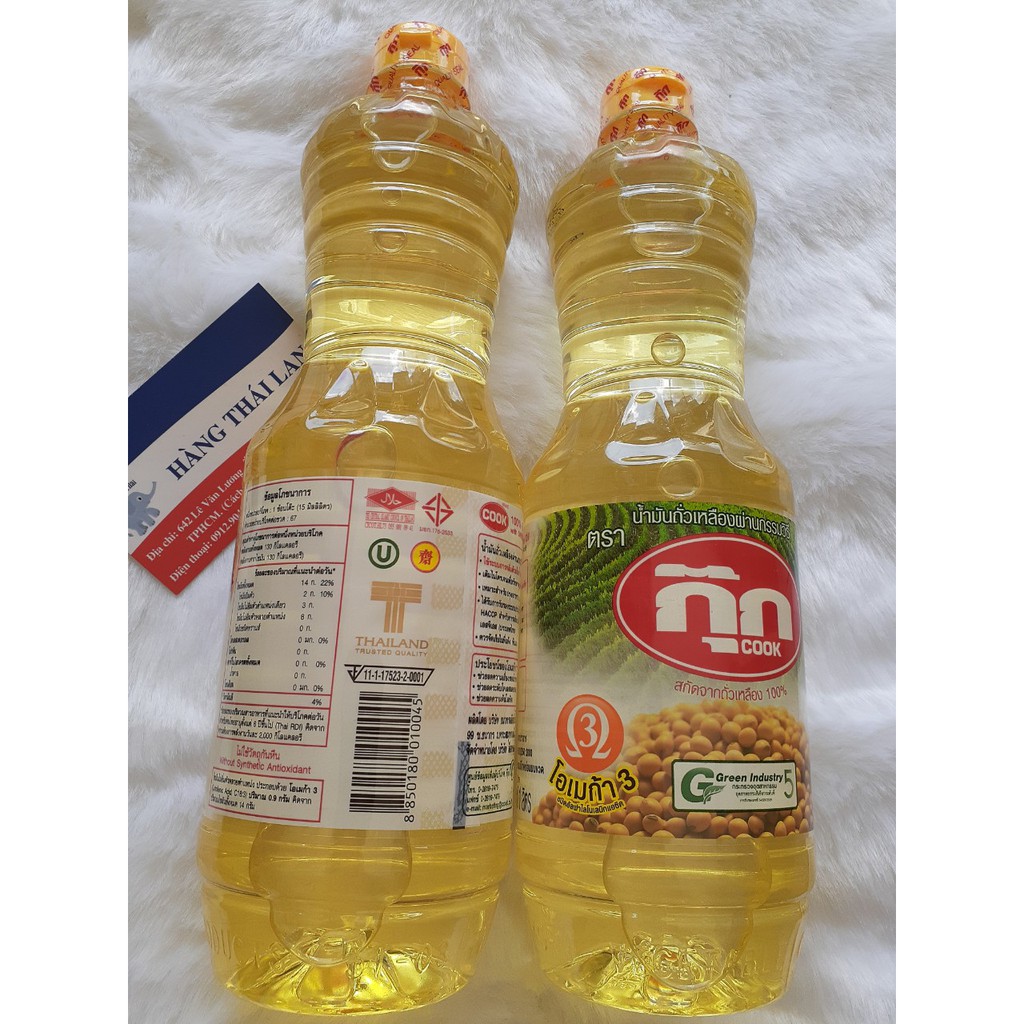 Dầu ăn đậu nành Thái Lan loại 1 lít và 1,9 lít