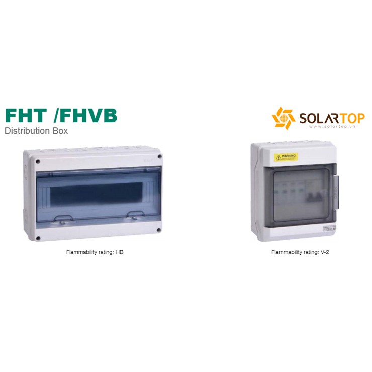 Vỏ tủ điện nhựa âm tường 9 đường FHVB-9 hãng FEEO dùng cho hệ thống điện mặt trời